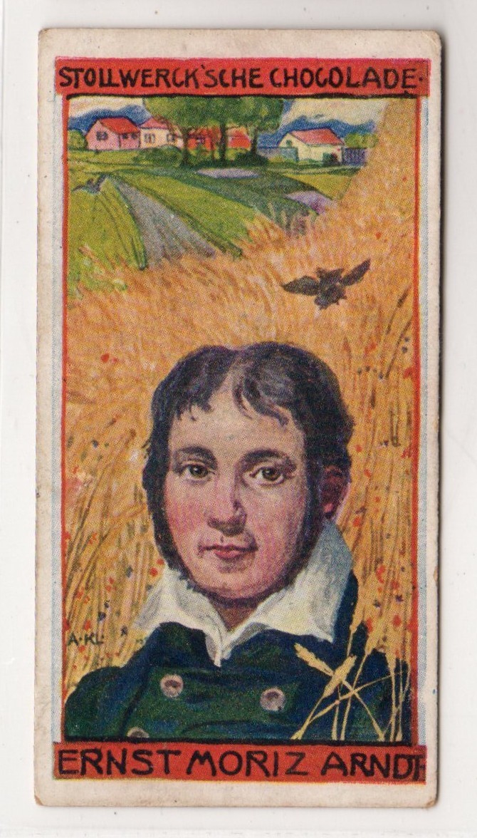 German – Stollwerck Brothers Adler (Eagle) Cacao, Series 95 #1 Ernst Mariz Arndt