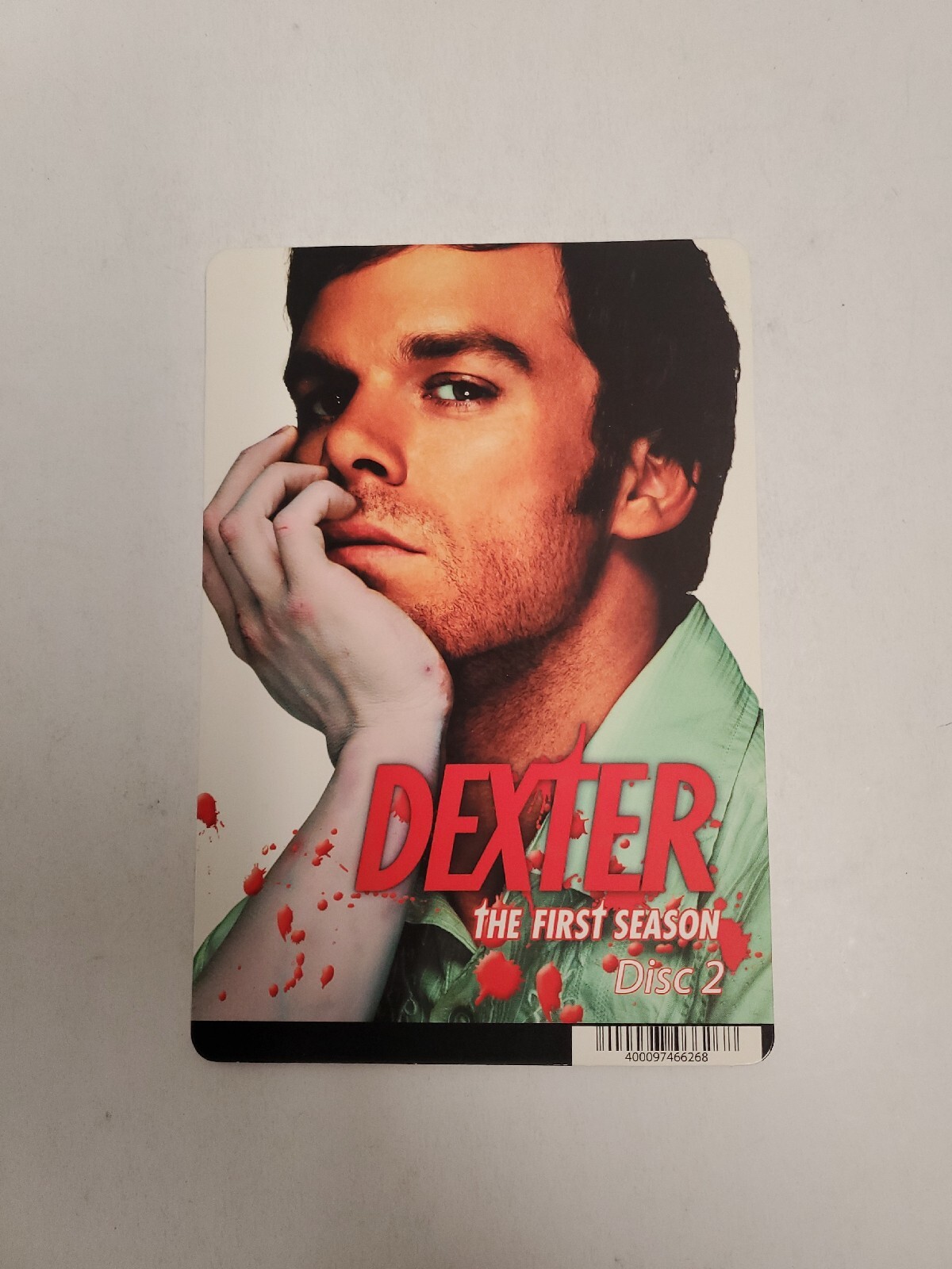 Dexter Season 1 Disc 2 BLOCKBUSTER DVD BACKER CARD ONLY 5.5″X8″