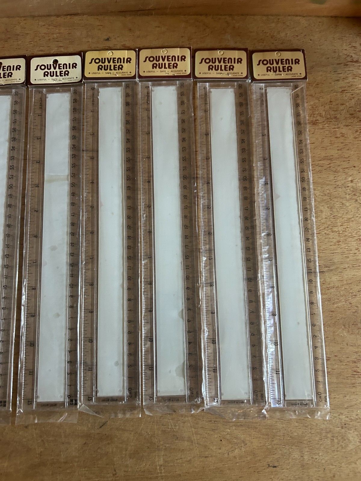 Bowling 12″ Ruler 300 Game Score Card Vintage Lot Of 9 MAFCO Hong Kong Plastic