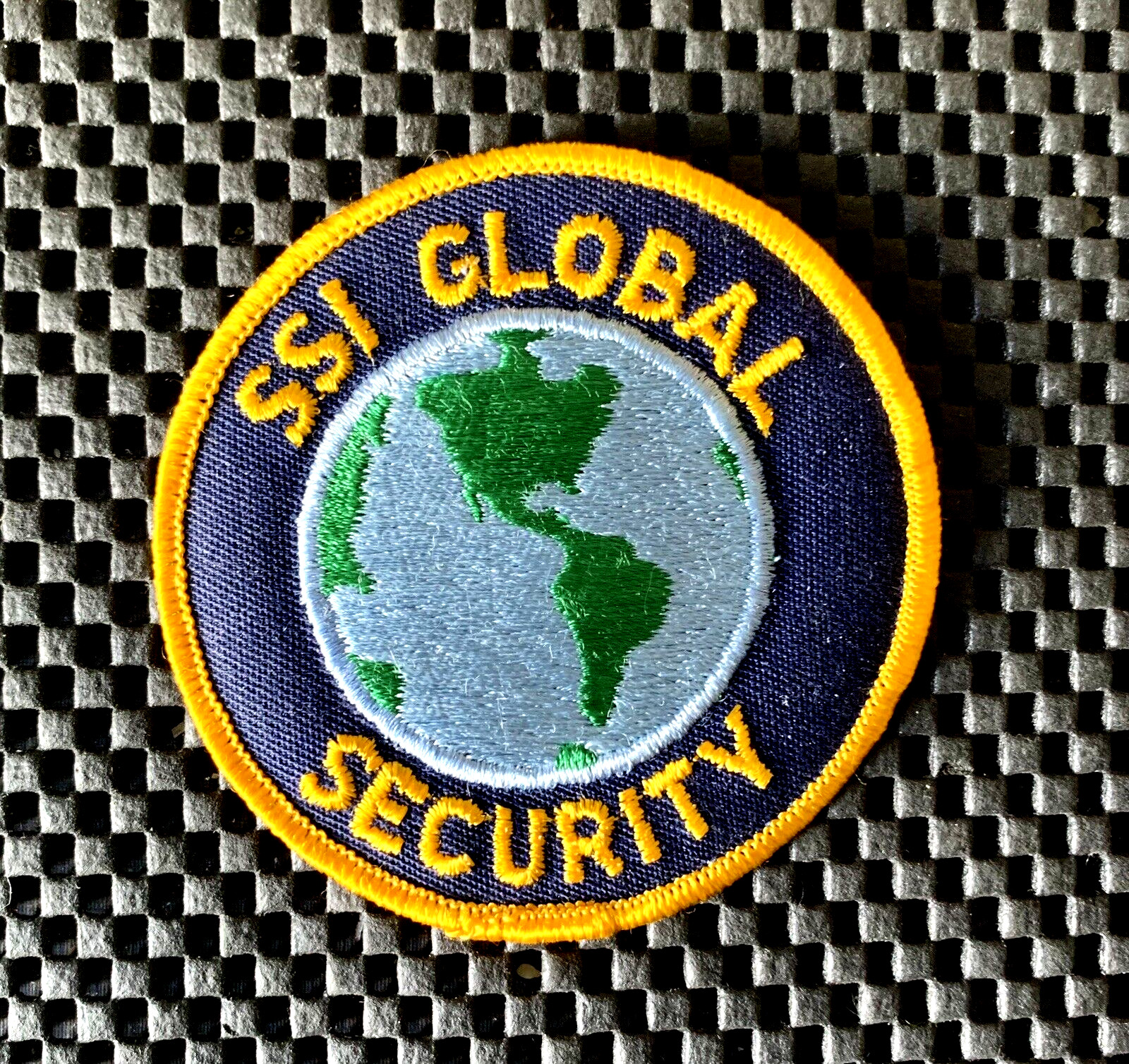 SSI GLOBAL SECURITY EMBROIDERED SEW ON PATCH SECURITY SERVICES 3 1/4″ NOS