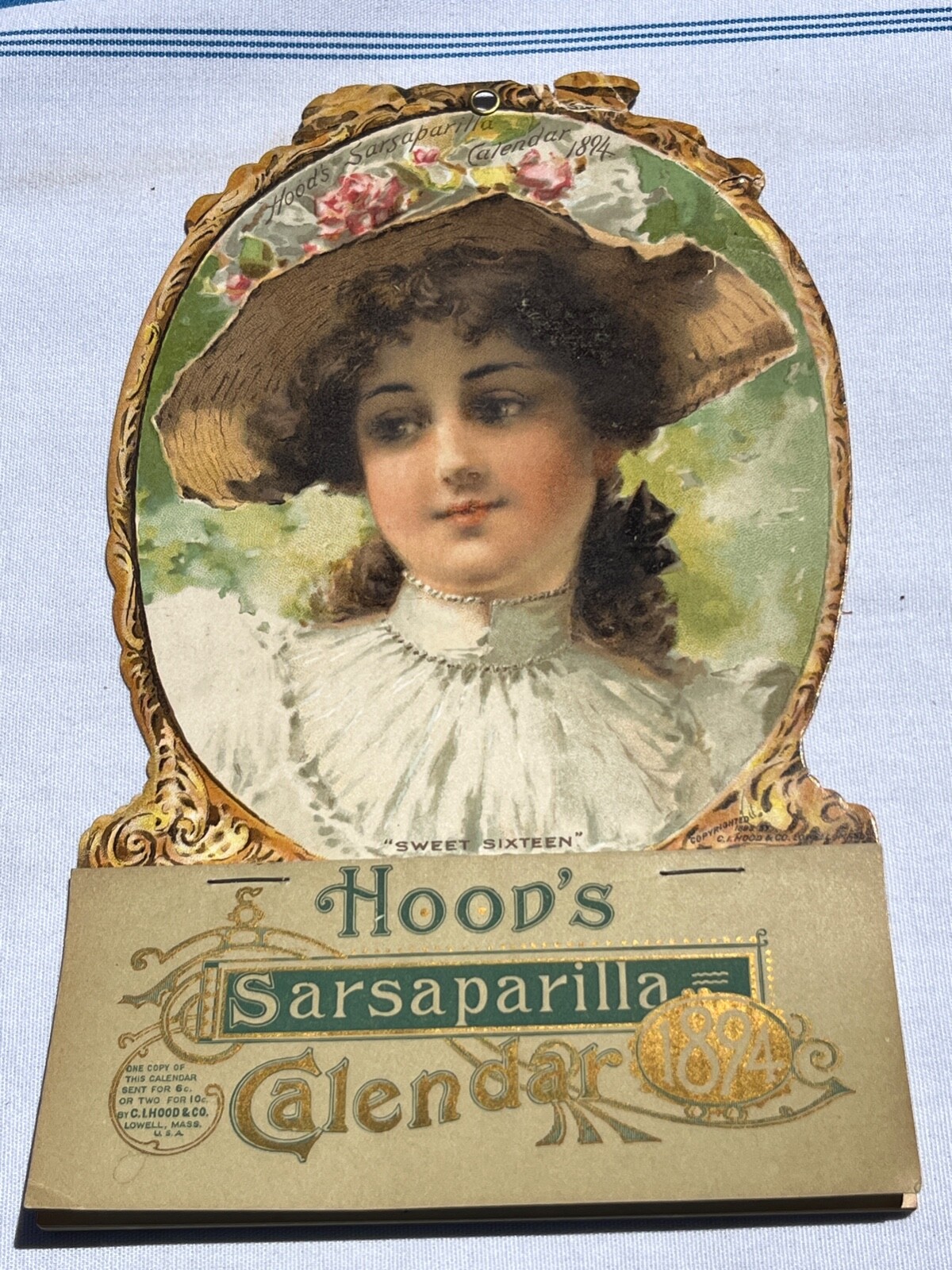 1890’S C.I. HOOD’S ADVERT CARDS, SARSAPARILLA CALENDARS, PANSY BOOK APOTHECARY