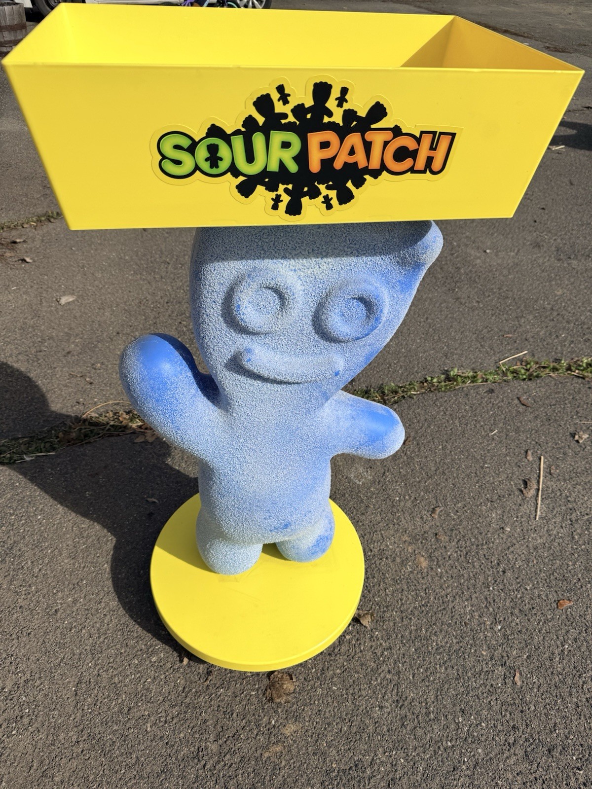 Sour Patch Kids Character Candy Store Display w/ Storage Tray Rolling Wheels