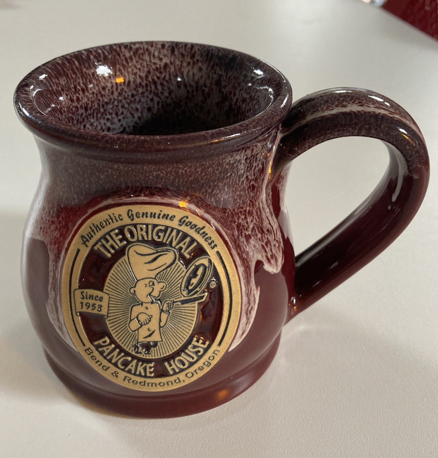 The Original Pancake House Deneen Pottery Coffee Mug Cup Bend Redmond Oregon