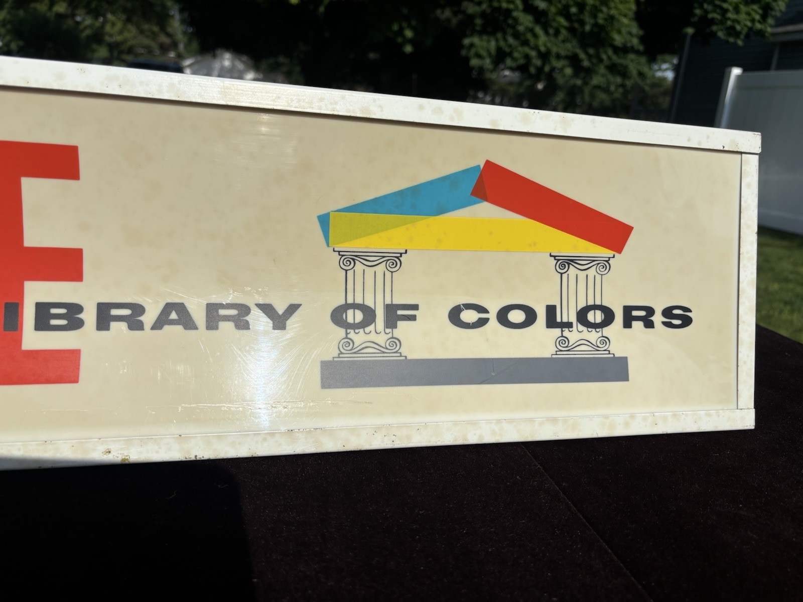 Devoe Paint Advertising Display Sign Library OF Colors *Light Does Not Work RARE