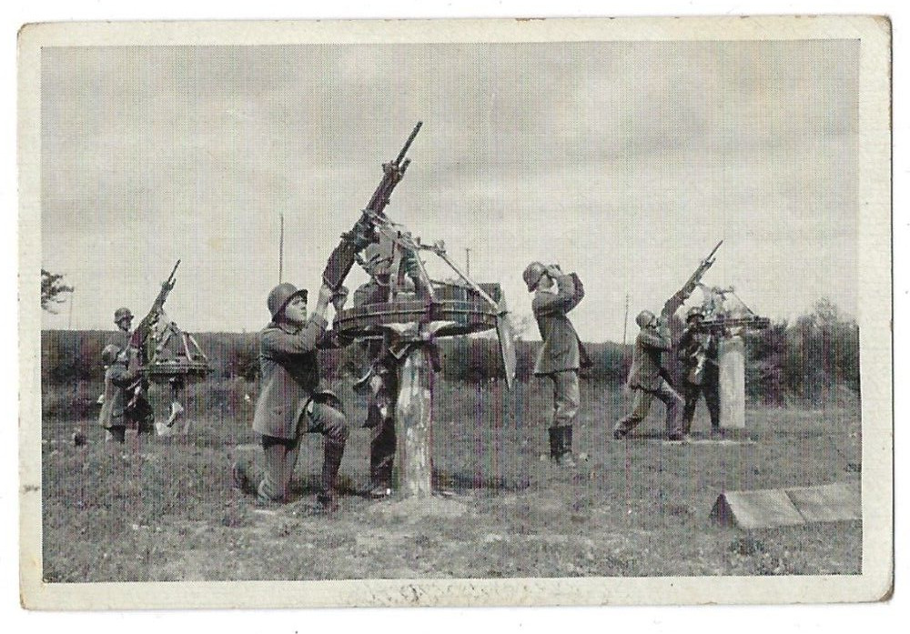 WW1 Anti Aircraft Guns German Cigarette Tobacco Card Der Weltkrieg Immalin-Werke