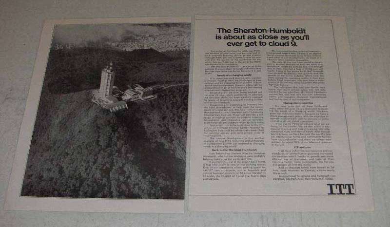 1968 ITT Sheraton-Humboldt in Venezuela Ad – Cloud 9