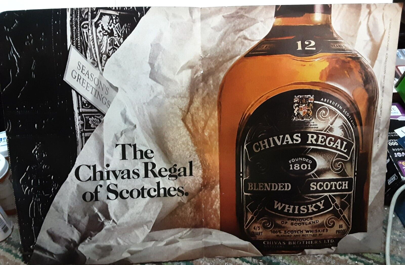 1971 Chivas Regal Of Scotches Original Print Ad vintage 70s