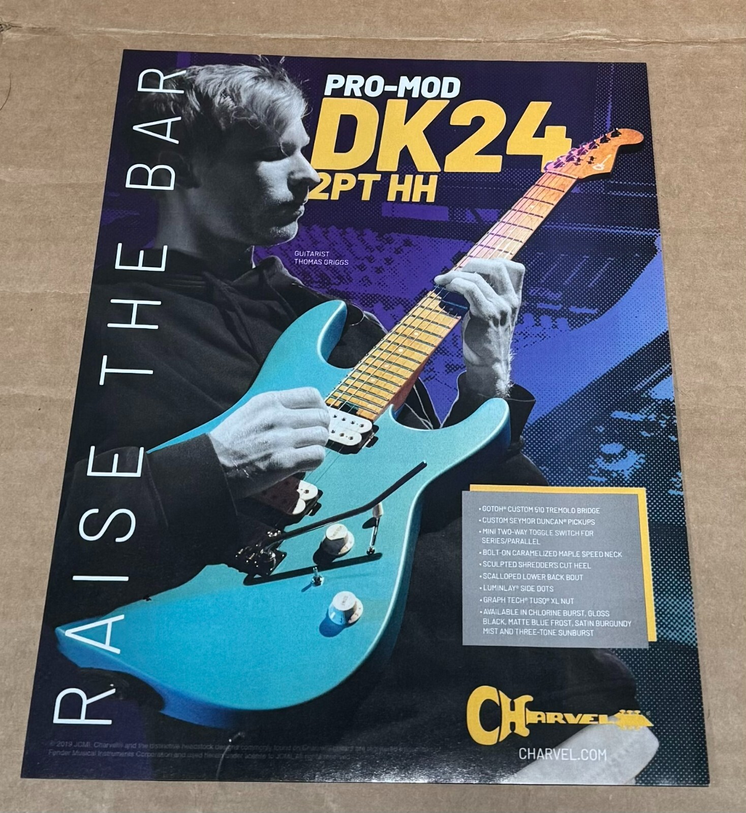 THOMAS GRIGGS – CHARVEL GUITARS – 2019 Print Advertisement