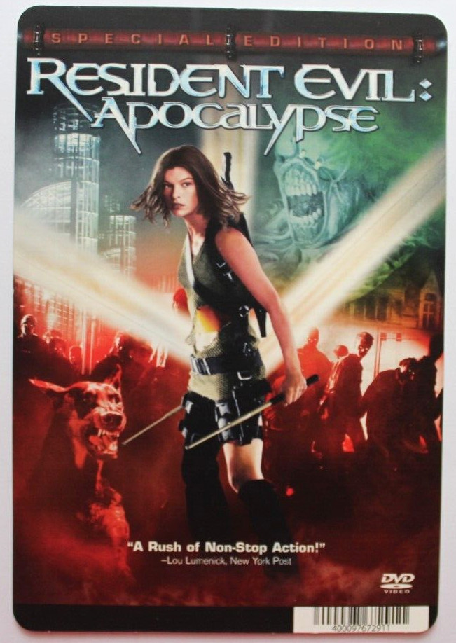 BLOCKBUSTER Movie Backer Card Mini Poster Art 5.5″ x 8″ RESIDENT EVIL APOCALYPSE