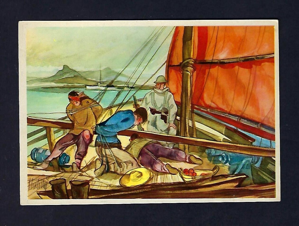 c1930’s Sanella-Bilder Margarine Trade Card #16, Sammelwerk China-Tibet Japan