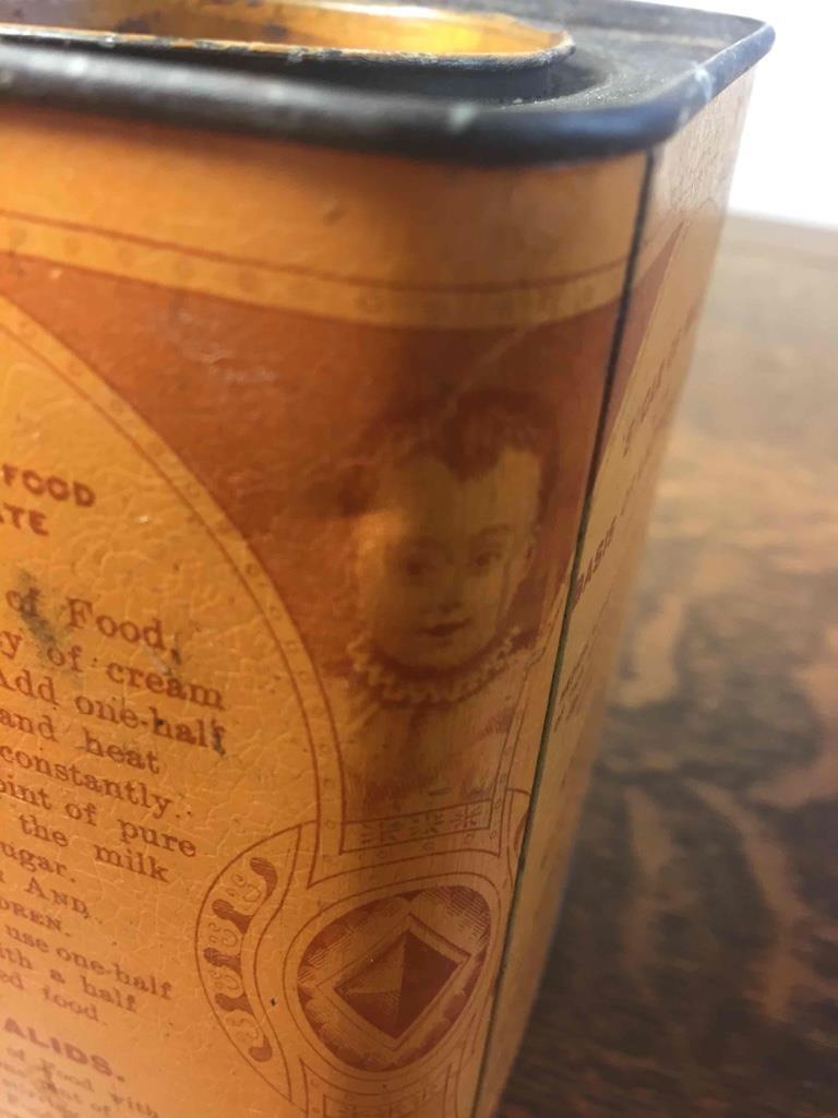 Antique Wells Richardson & Co. Lactated Food for Infants and Invalids Empty Tin