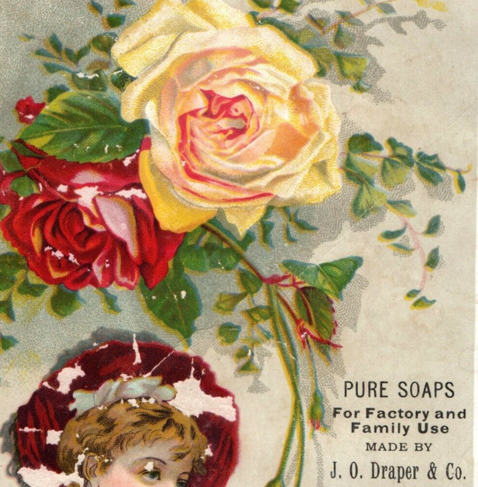 1880s-90s J.O. Draper & Co. Pure Soaps Pawtucket, RI #6P