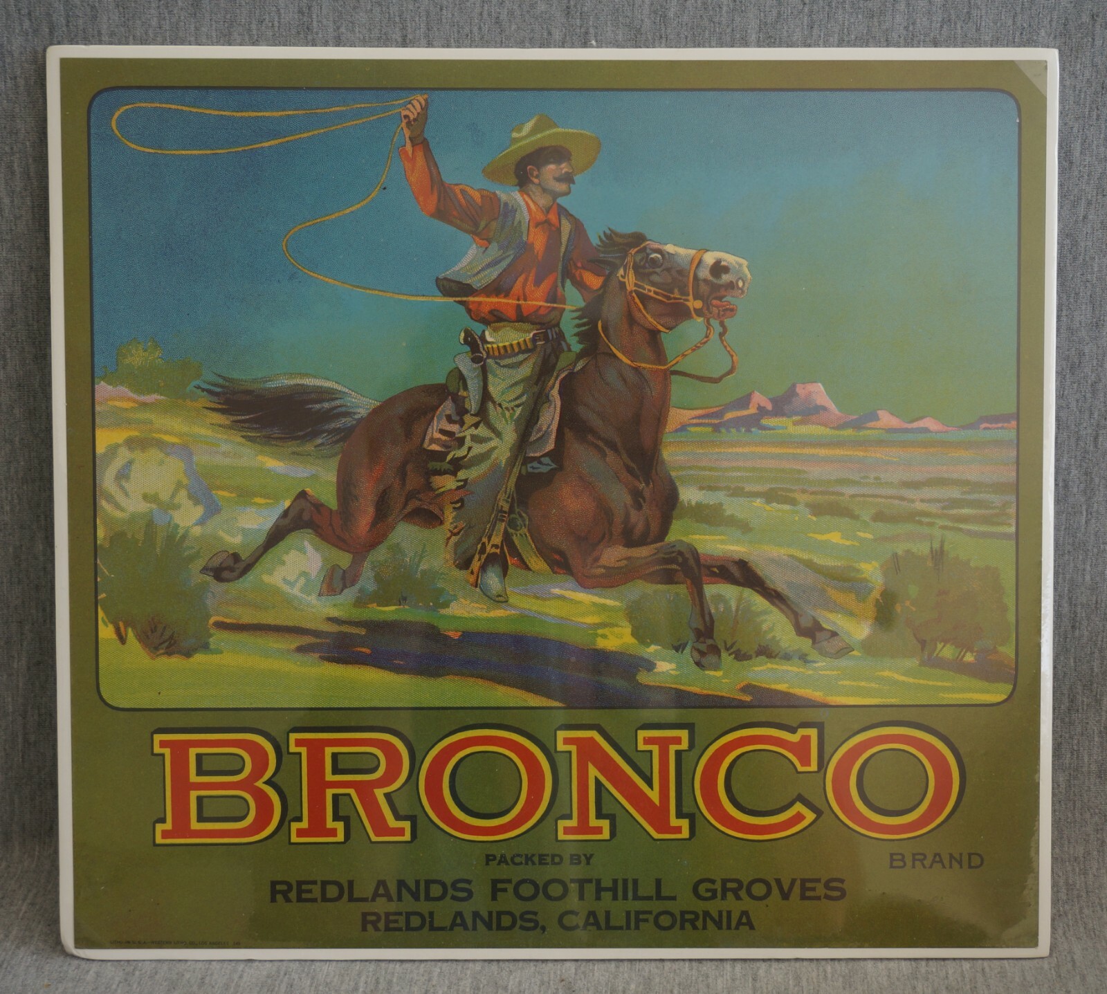 CRATE LABELS with HORSES (5) – Conestoga, Polo, Bronco, Blue Winner, Leader
