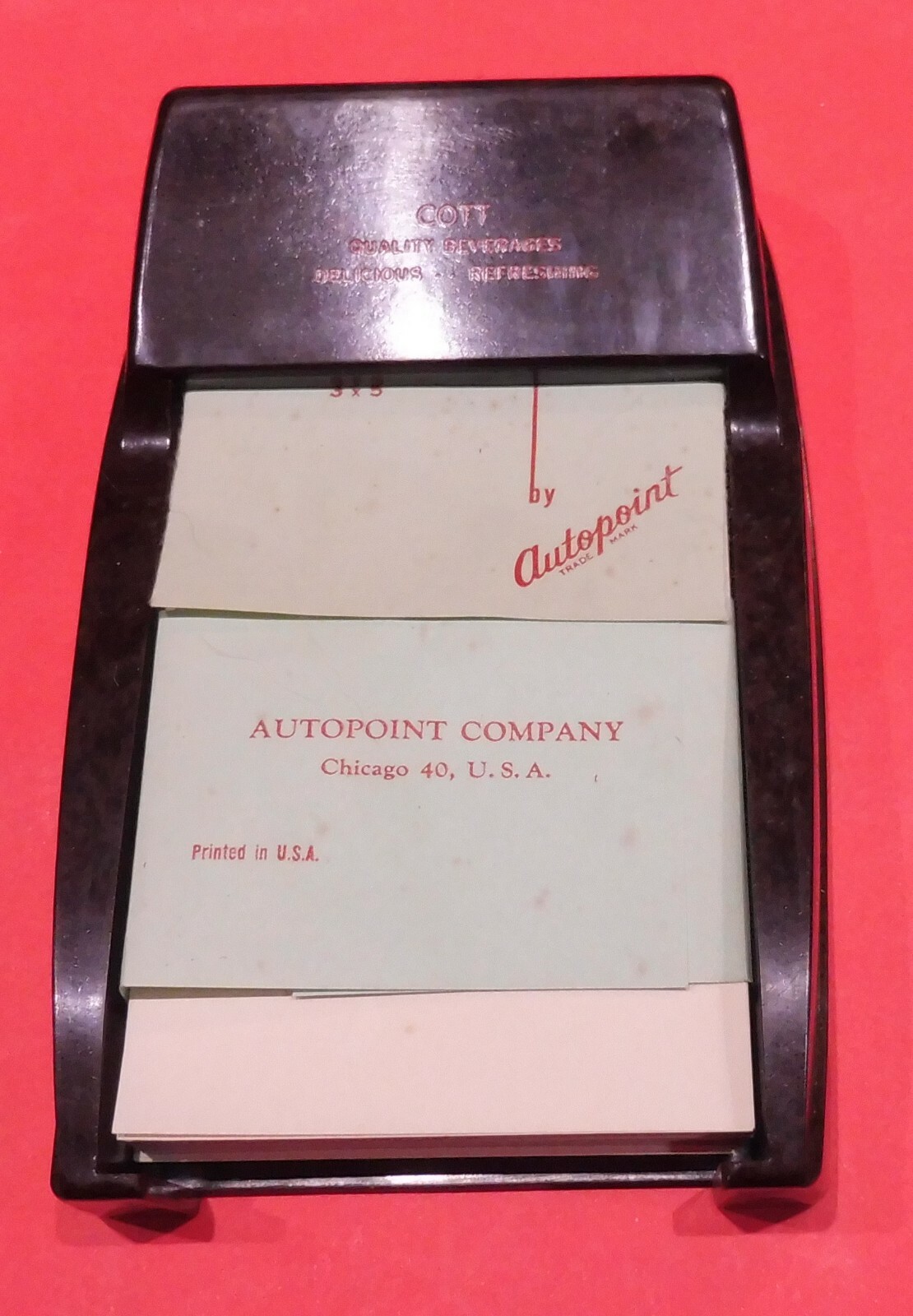 Cott Note Pad and Holder in the Original Box. If iits Cott; Its Got to be good!
