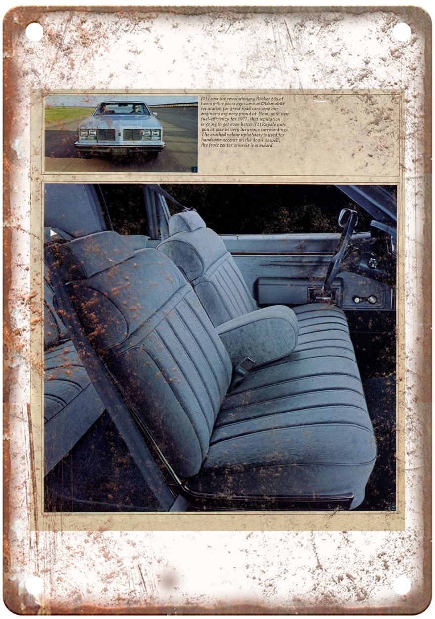 1977 Oldsmobile Vintage Auto Advertisement Retro Look Metal Sign AN147