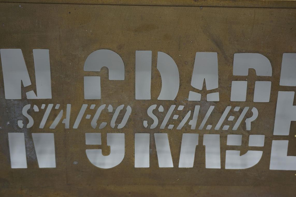 Brass Stencil Stafco Sealer On Grade Matthews Bronze International