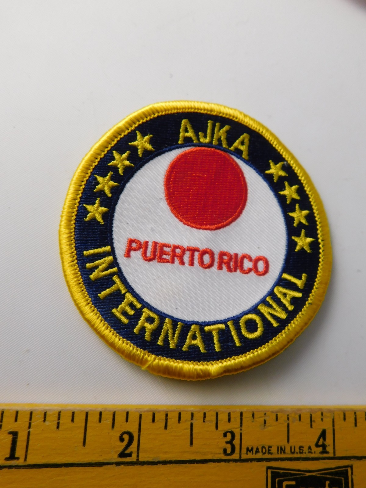 AJKA PATCH PUERTO RICO NINTERNATIONAL KARATE ASSOCIATION MARTIAL ARTS FIGHT
