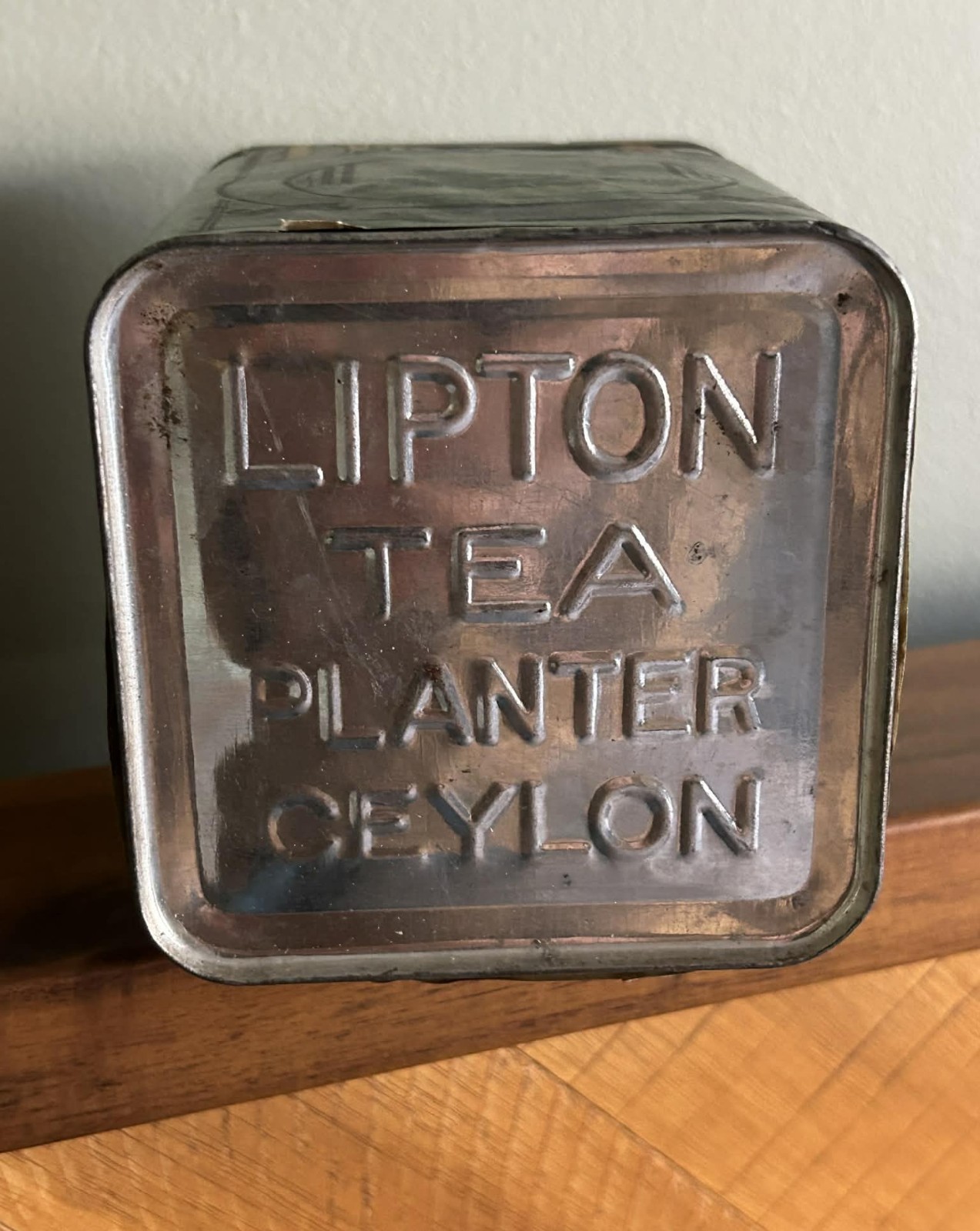 Antique Lipton Tea Tin – 1915 San Diego Gold Medal – Chief Ceylon Offices G+/VG