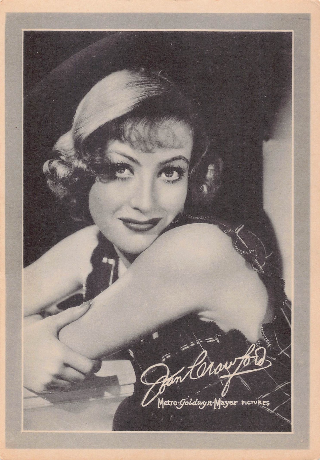 MGM Metro Goldwyn Mayer ’30s Promo 5×7 Vintage Black & White Print Joan Crawford