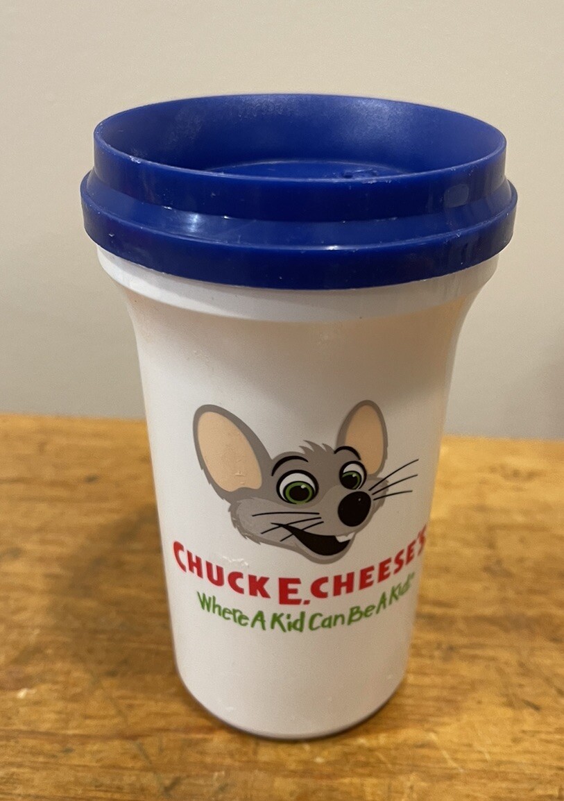 Chuck E Cheese’s Souvenir Plastic Cup Tumbler Lid