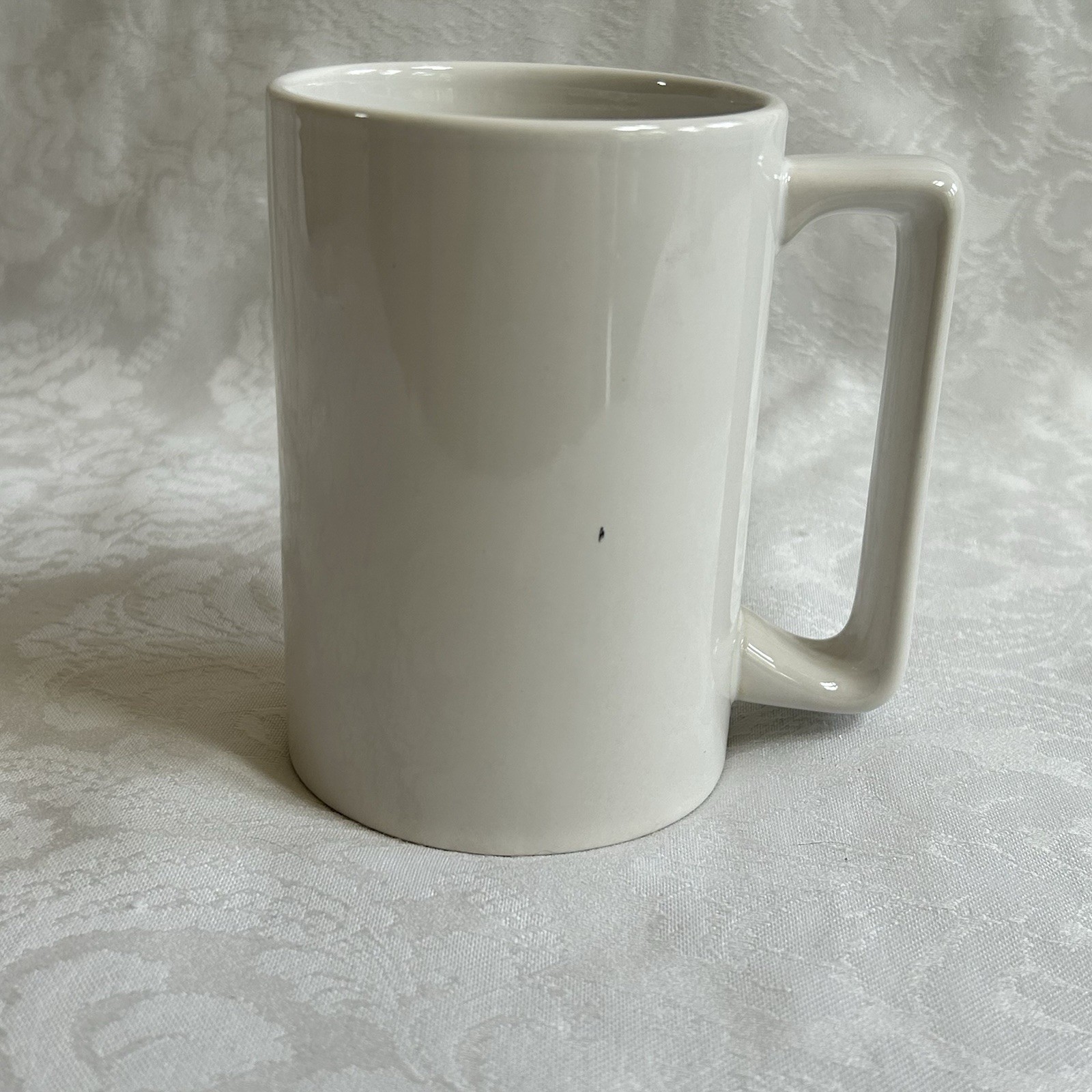 Vintage COMPAQ COMPUTER Ceramic TALL Coffee Mug White w/Red/Black