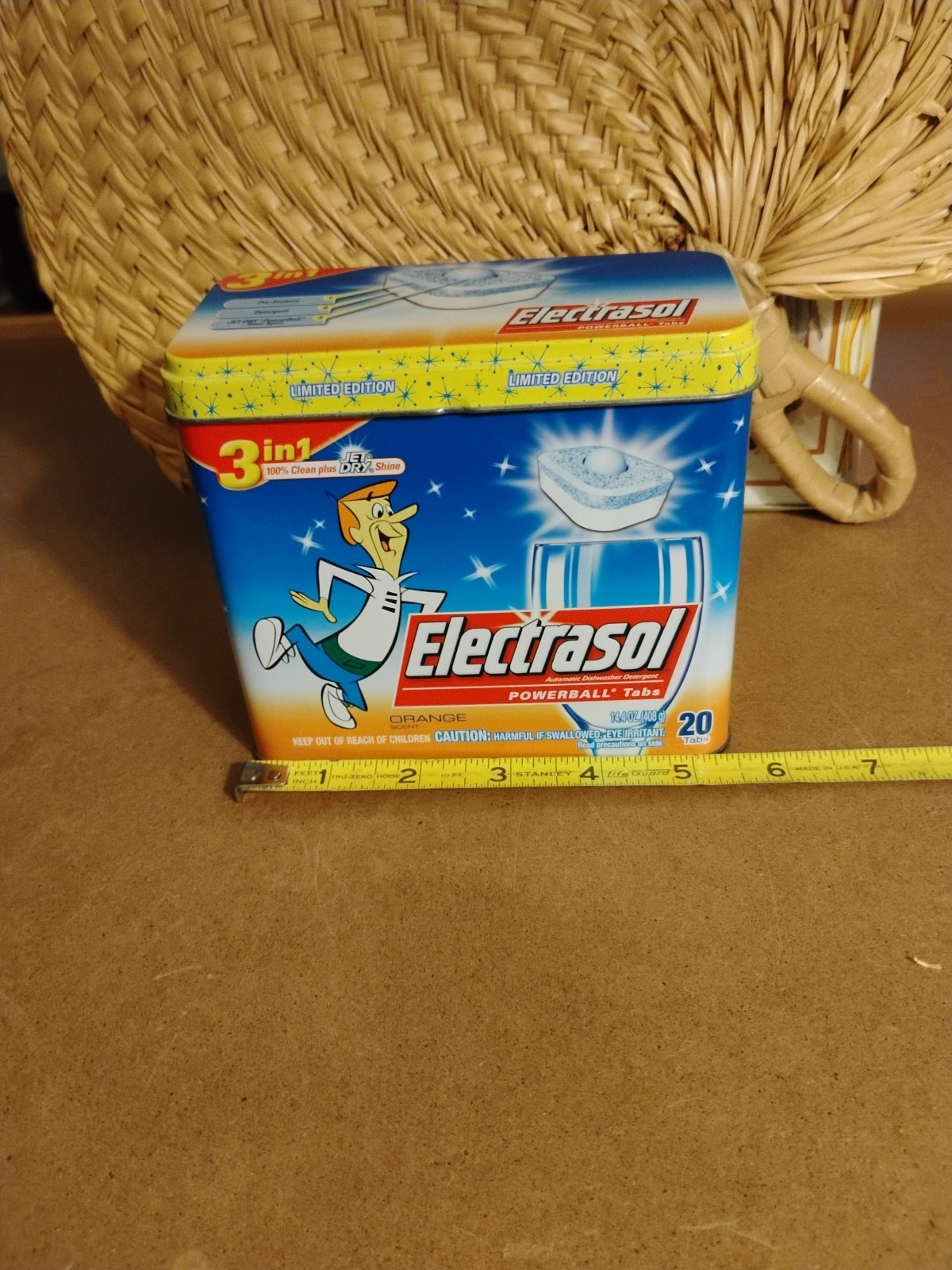 Electrasol George Jetson Limited Edition Tin Container Box Collectible Empty