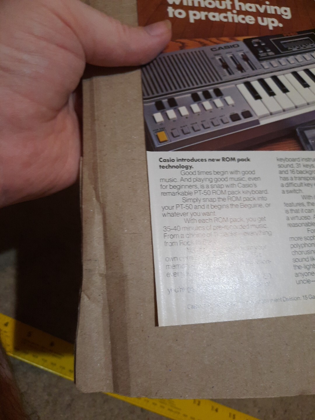 1983 Casio Keyboard ROM Pack Magazine Ad