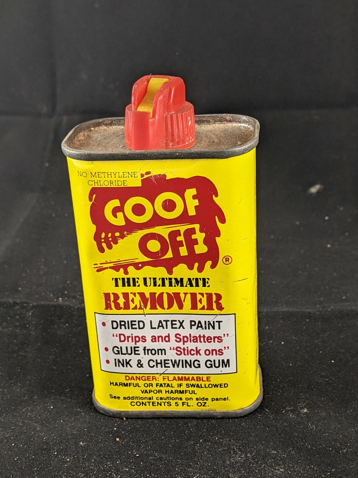 Vintage GOOF OFF Collectible Can Advertising Tin. Empty