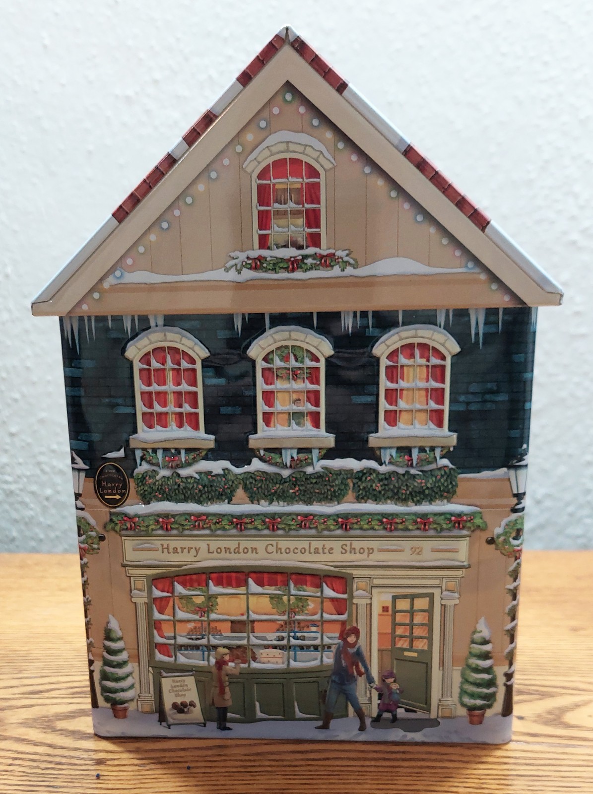 Harry London, Fannie May 2014 tin Christmas Village Anniversary Edition Set (5)