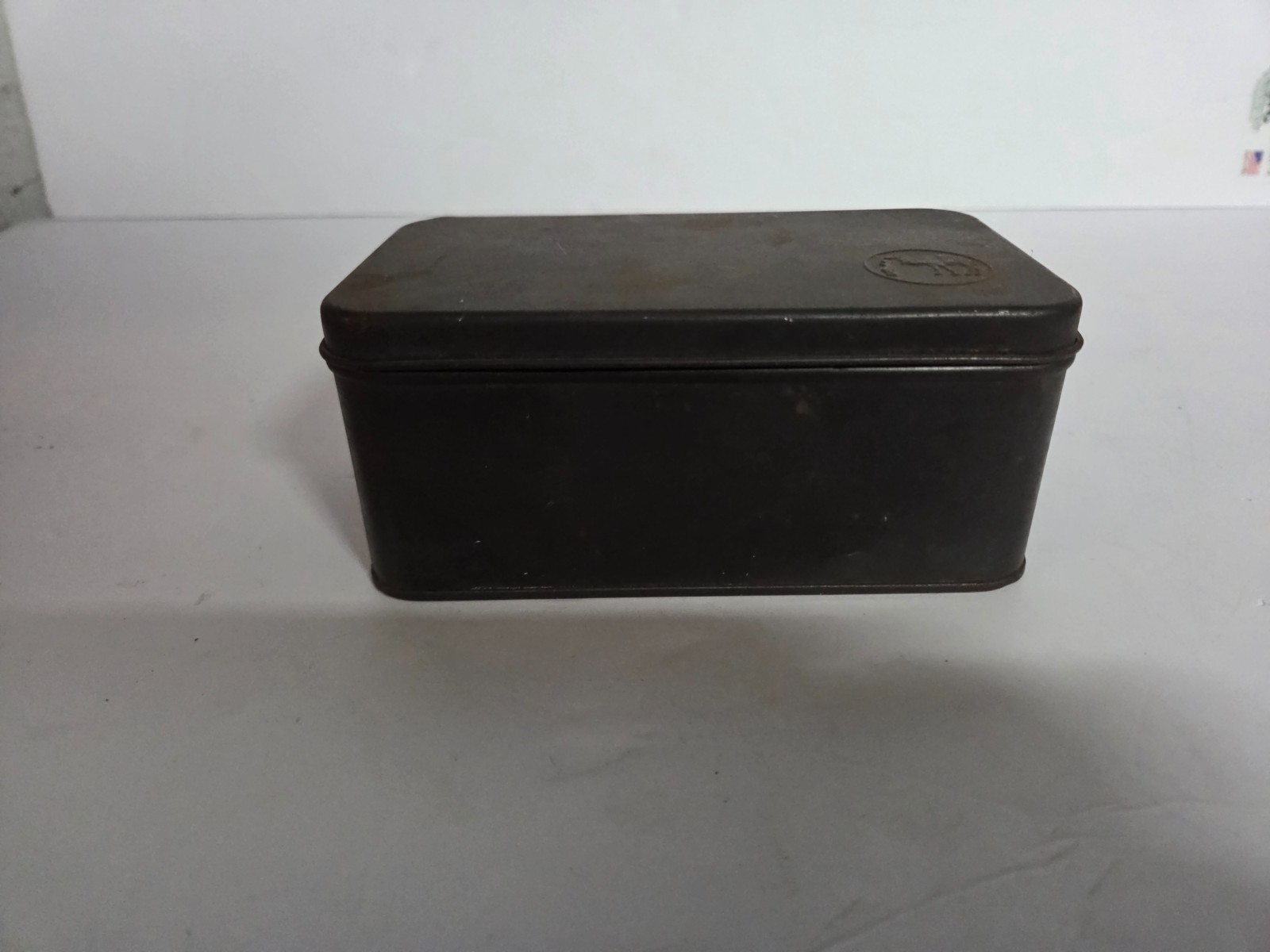 1930s Dixie Mix Tin Fruit Cake Baking Dromedary Camel Logo CANCO