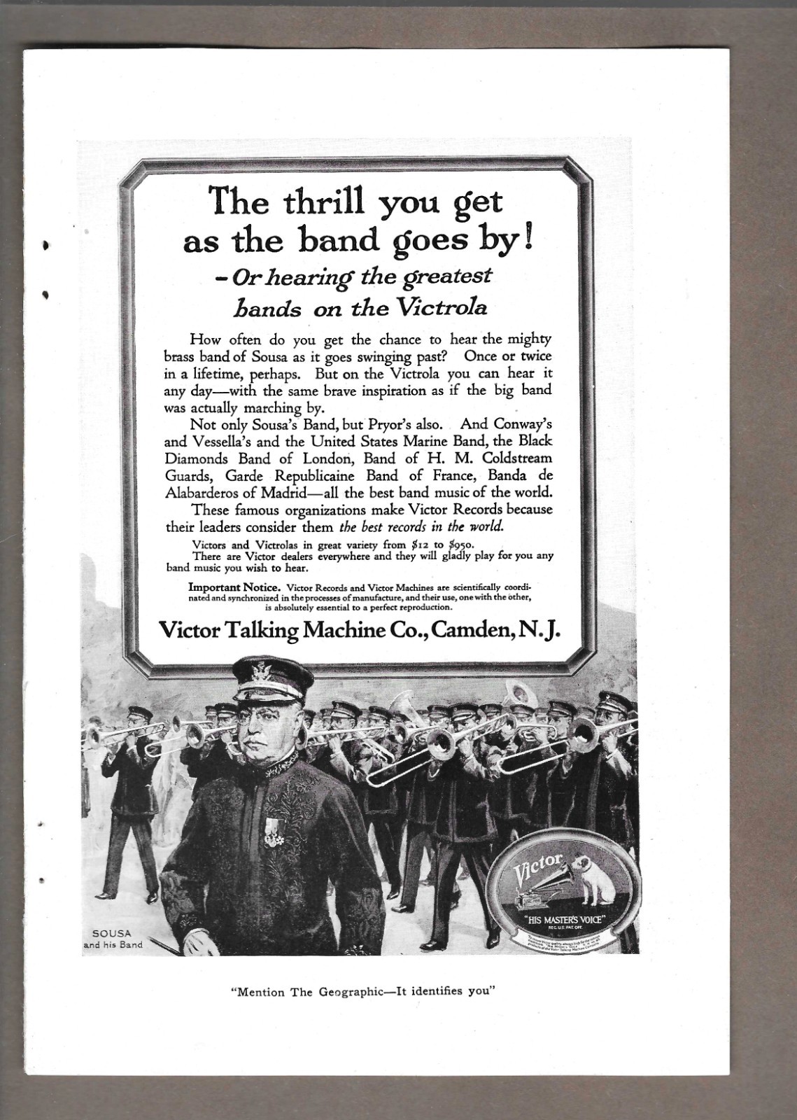 1919 Victor Talking Machine Victrola & Dodge Brothers Business Car Vintage Ads