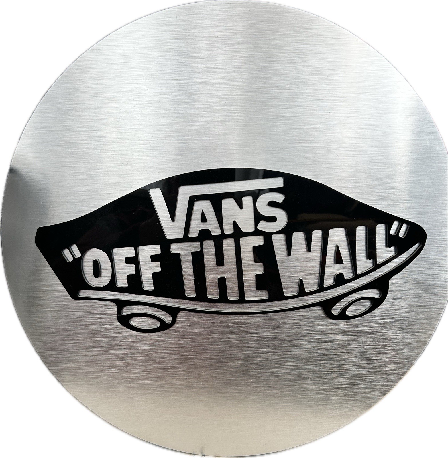 Vans Off the Wall In-Store Display Sign Metal Plastic 18.25 “ Round
