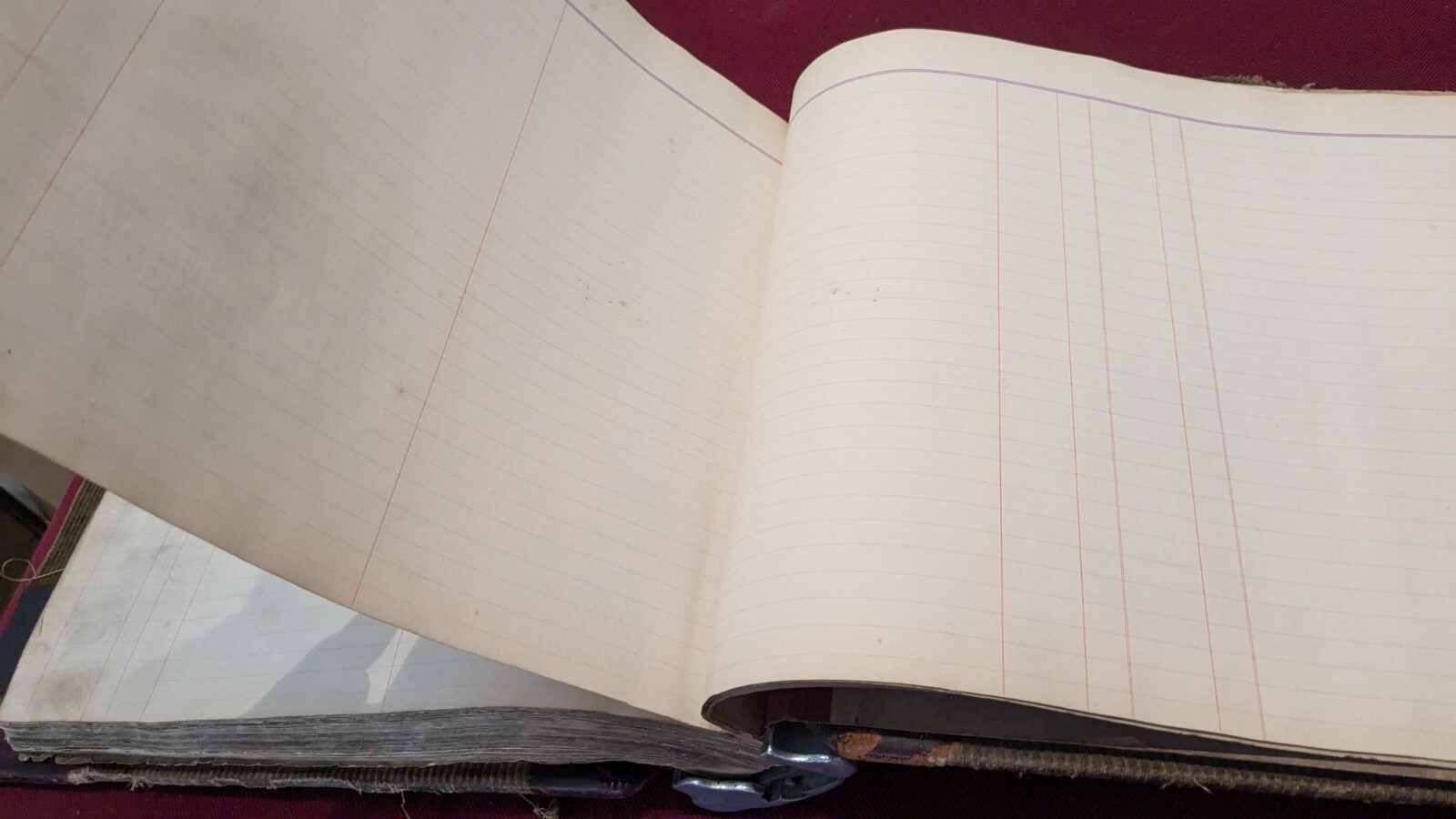 1908 CF Heckel National Blank Book Co Used Everywhere Loose Leaf Ledger