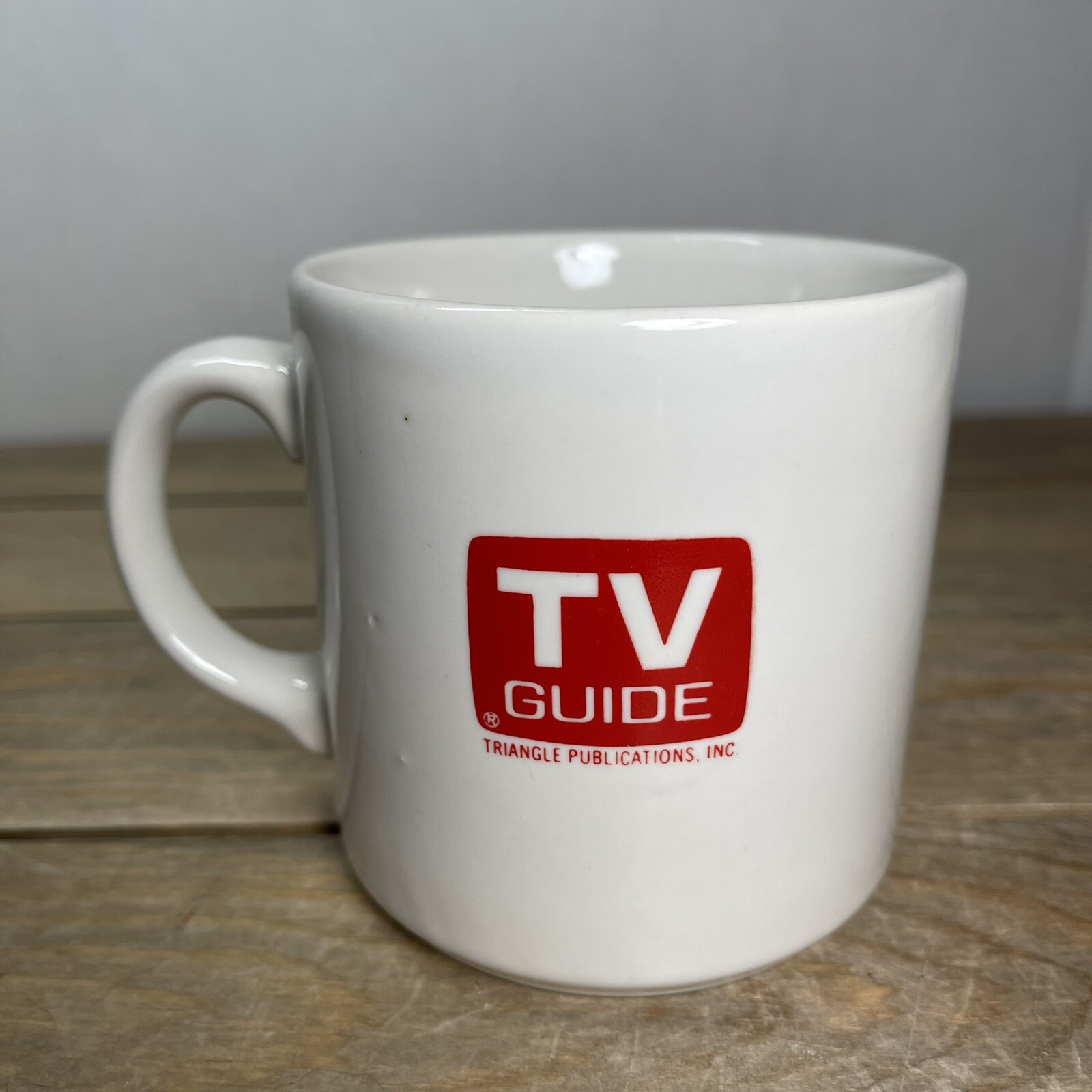 Vintage TV Guide Magazine Ceramic Coffee Mug And Jergens Lotion