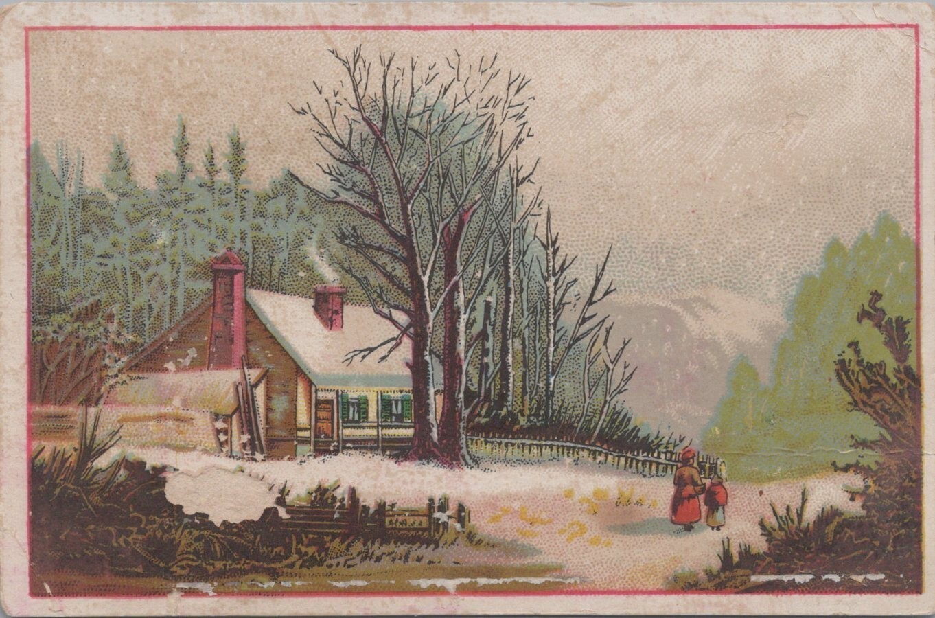 Oliver Chilled Plow Works South Bend Indiana Winter Snow Cottage JQV8