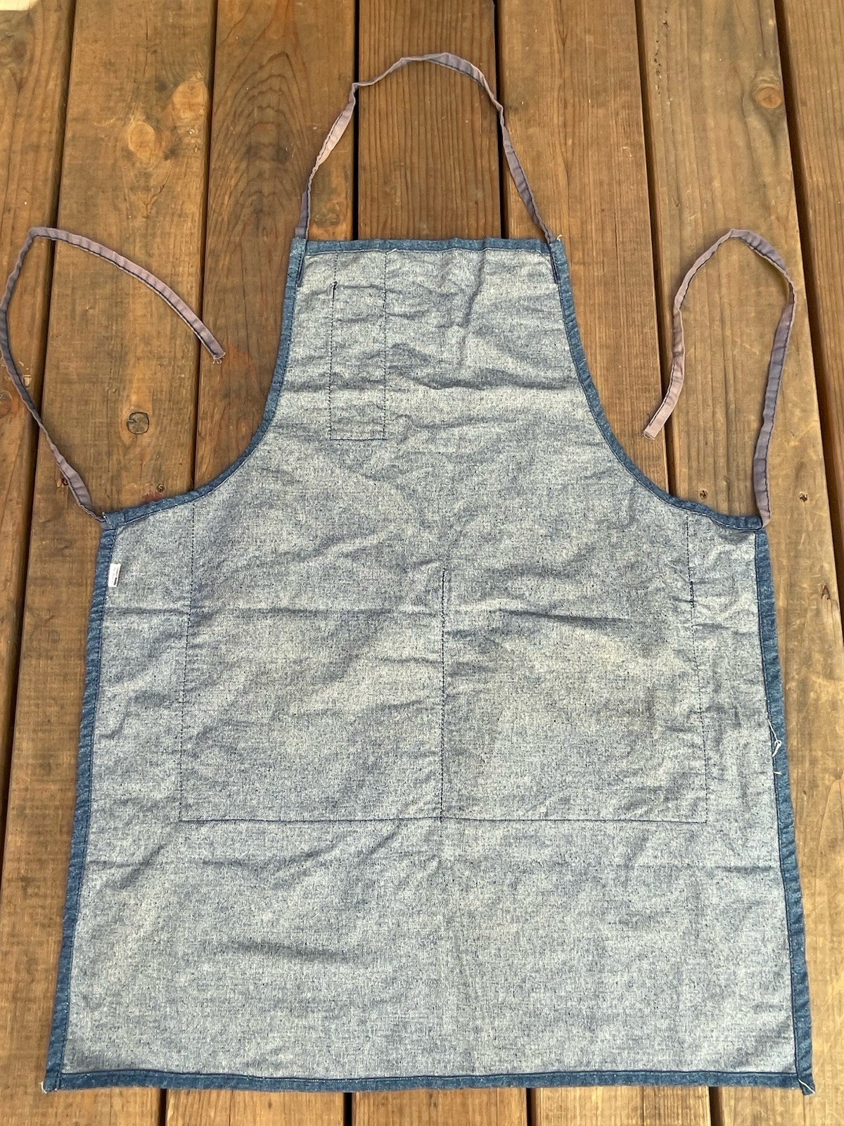 VINTAGE 3M COMPANY APRON GRAPHIC ARTS PRODUCTS DENIM 1980s MADE IN USA