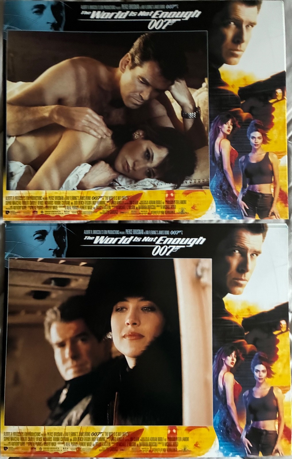 JAMES BOND 007 Orig Movie Lobby Cards Lot of 12 PIERCE BROSNAN Halle Berry 11×14