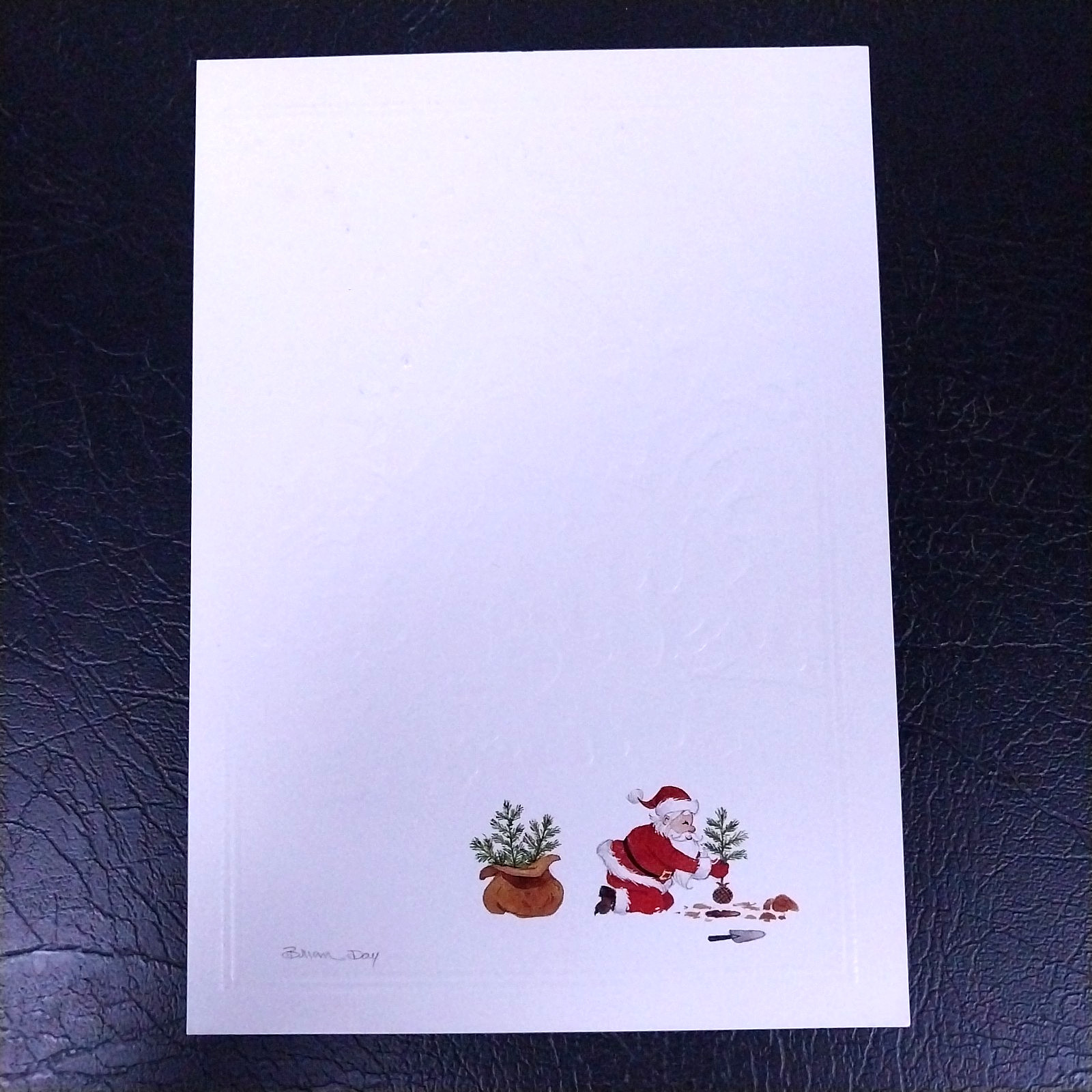 Arbor Day Foundation Christmas Card Sample Advertisement – Santa’s Tree 2952