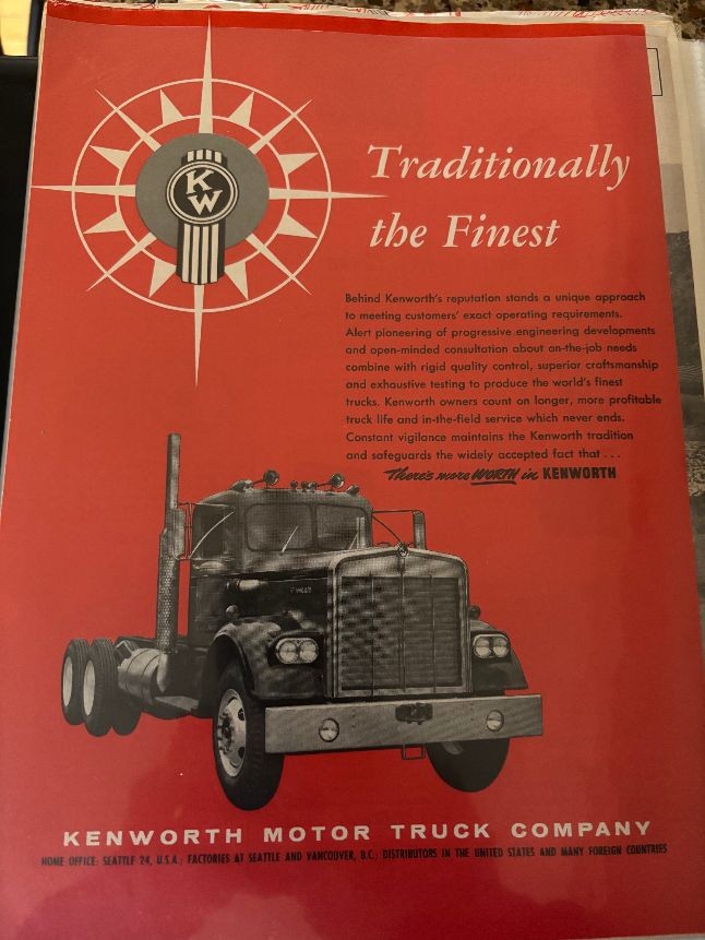 Kenworth Truck ad Brochure Advertisement Literature
