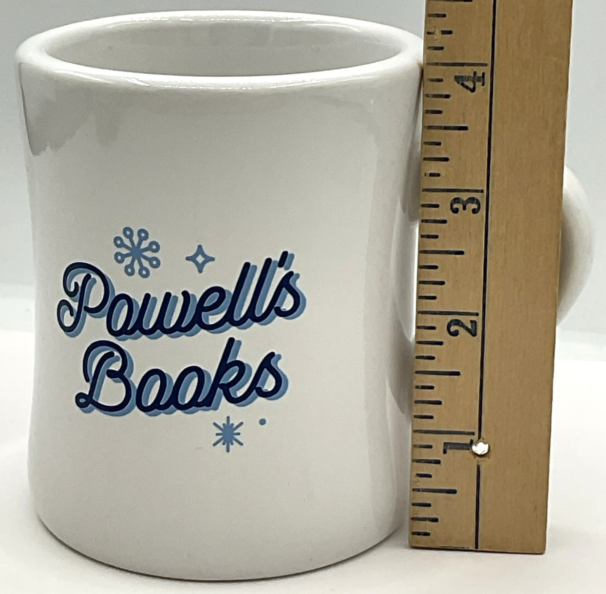 Powell’s Books Yeti Ceramic Coffee Mug Independent Bookstore Portland OR Snow