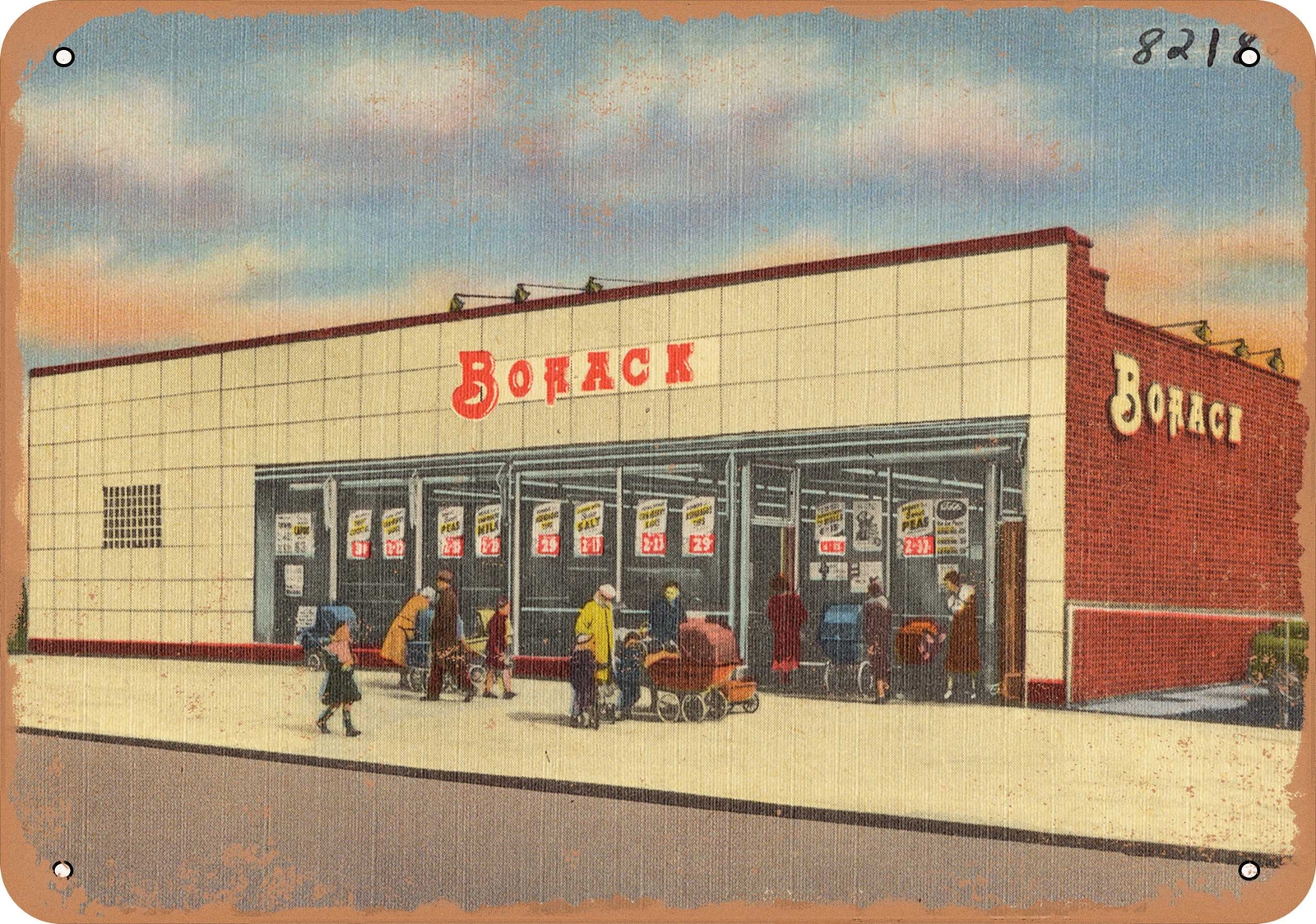 METAL SIGN – New York Postcard – Bohack