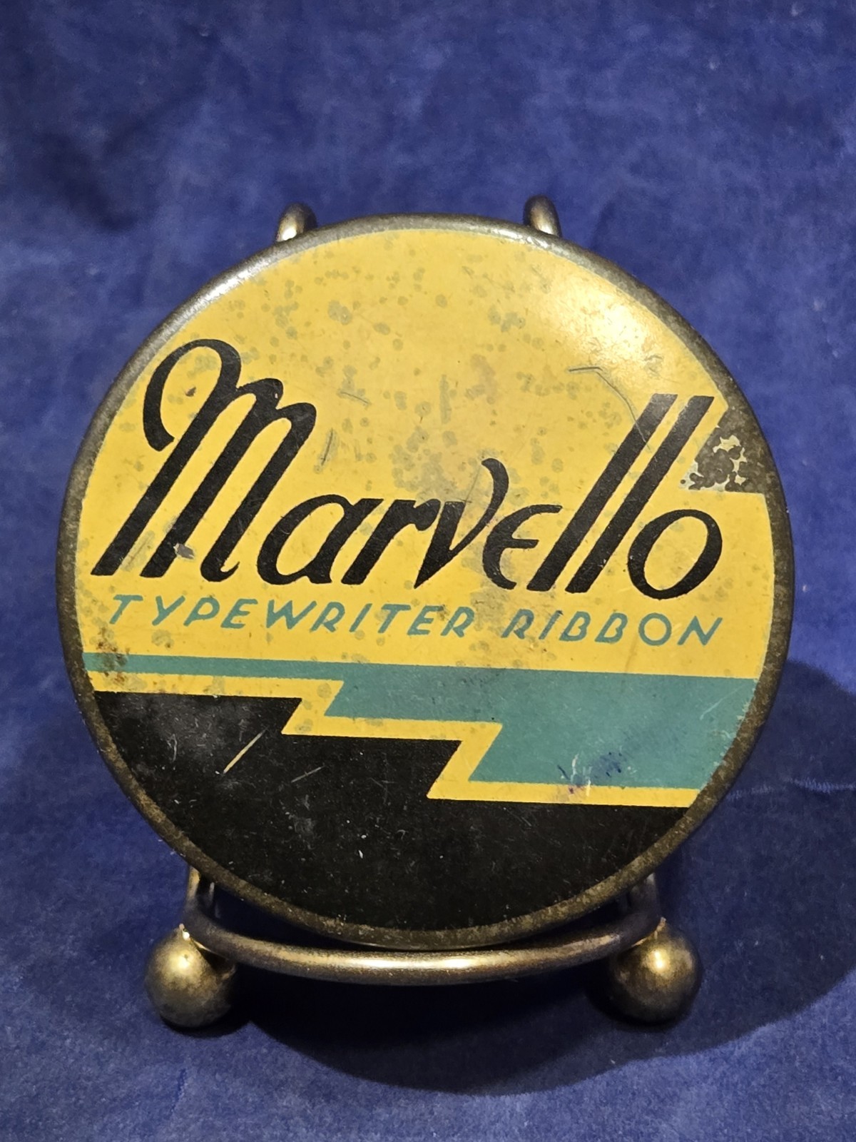 Vintage Marvello Typewriter Ribbon Tin – Remington Portable Hektograph Rare Ink