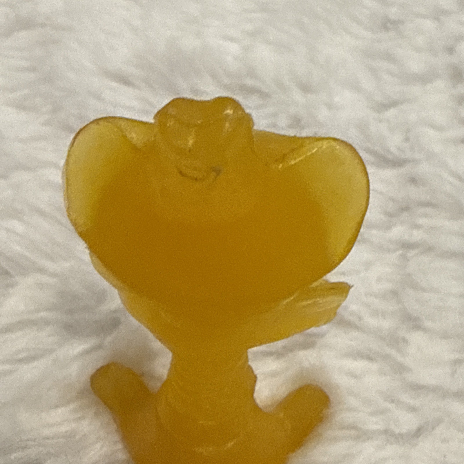 1961 Nabisco BUFFALO BEE spoon rider vinyl figure YELLOW cereal premium 2”