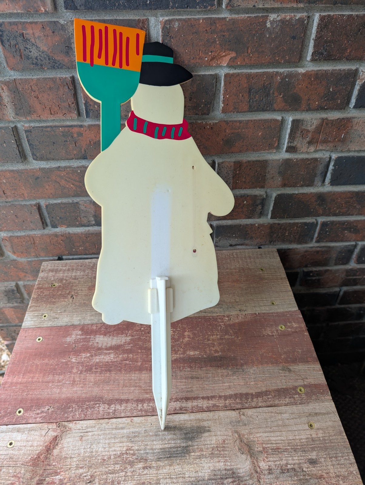 Vintage Snowman Thermometer/Snow Gauge Excellent Condition