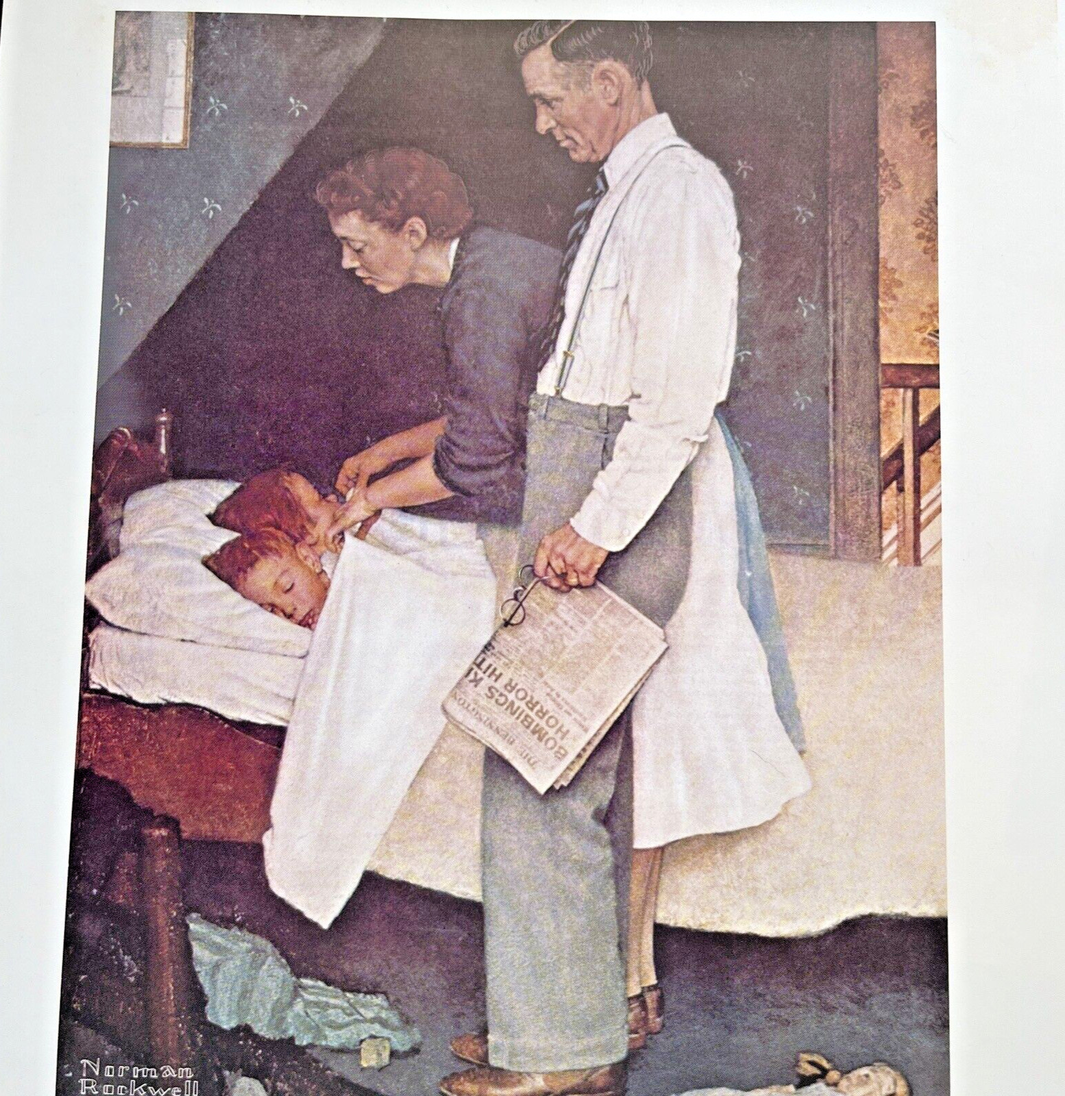 Vintage 1983 Ocean Spray Cranberries Inc. Norman Rockwell Premium Prints{4}