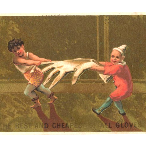 Circus Performers 1880s J M Chanut Co. Paris Gloves Victorian Trade Card