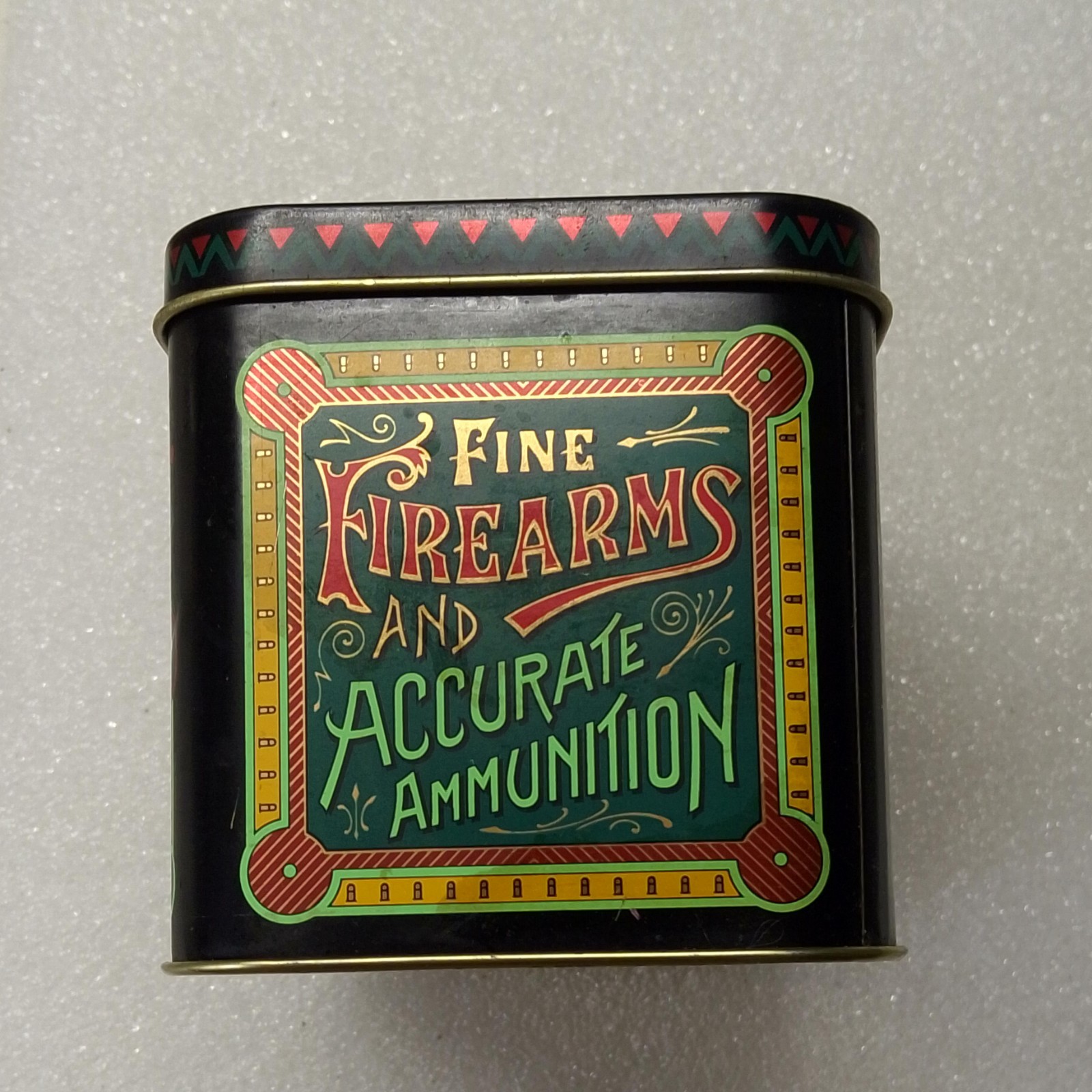 Remington Collectible Advertising Tin Recipe Cards Black Gold Red Green