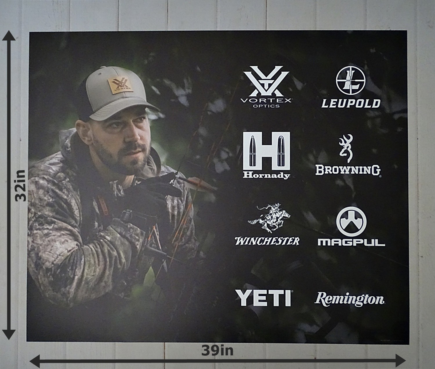 VORTEX HORNADY WINCHESTER YETI MAGPUL Store Display Promo Poster Sign 39X32