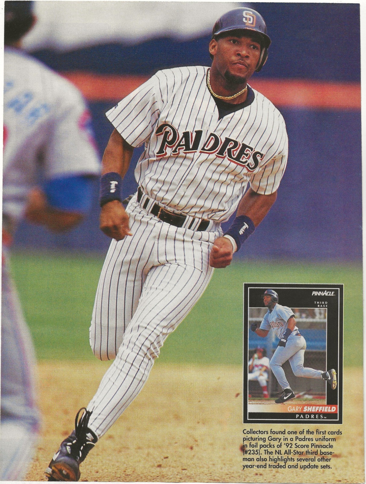 Vintage Article Page Gary Sheffield – OF – San Diego Padres – Beckett Baseball