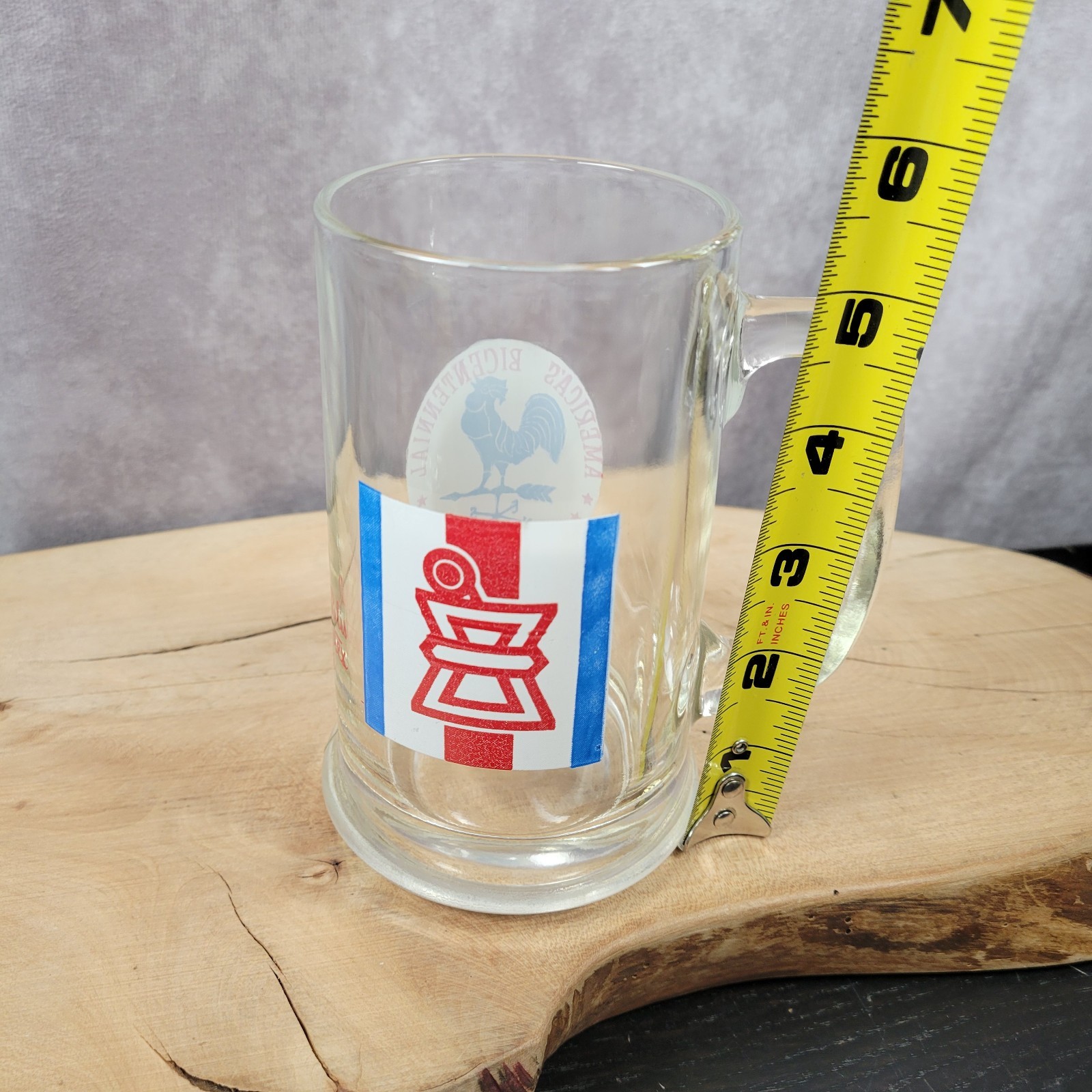 Blistex Pharmacy Advertising Glass Mug Stein America’s Bicentennial US 1976 VTG